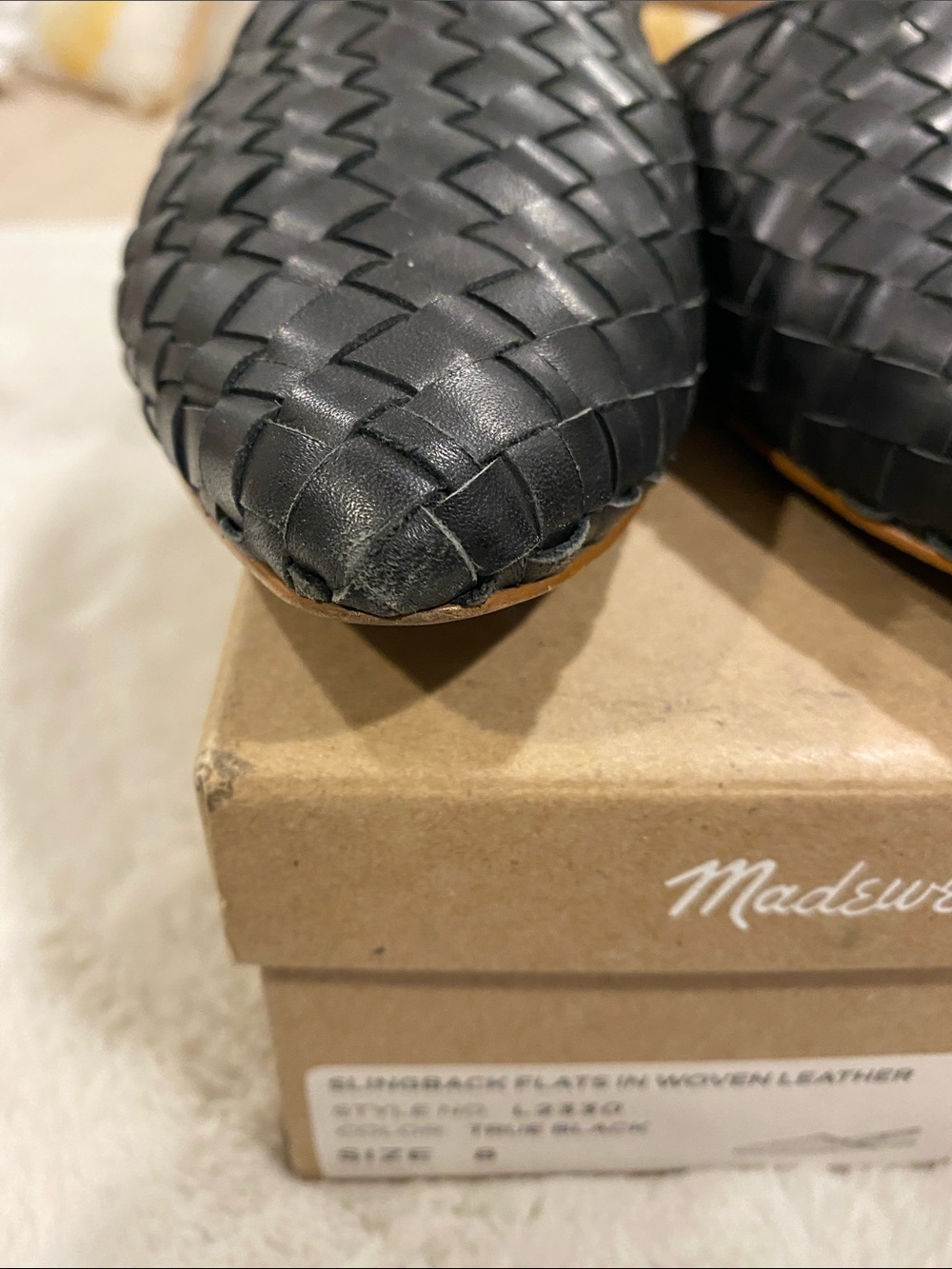 Madewell Slingback Flats in Woven Leather - Picture 8 of 13